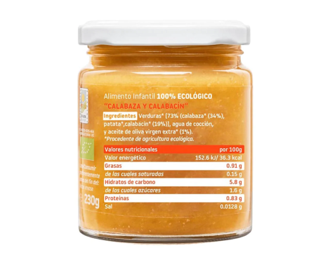 Comprar Smileat Potito Calabaza+Calabacin Eco +4 230g