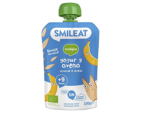 Smileat Pouch Yogur & Avena 100g +9 Meses