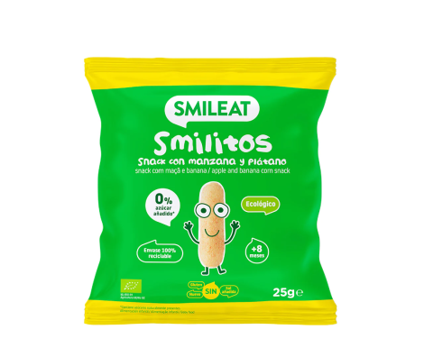 Smileat Smilitos Manzana y Plátano 25g