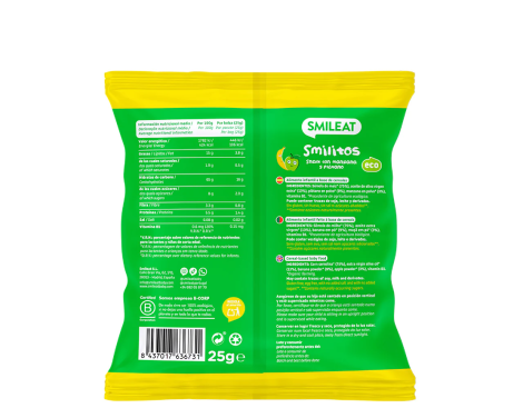Comprar Smileat Smilitos Manzana y Plátano 25g