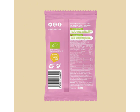 Comprar Smileat Snack Triboo de Fresa y Manzana 25g