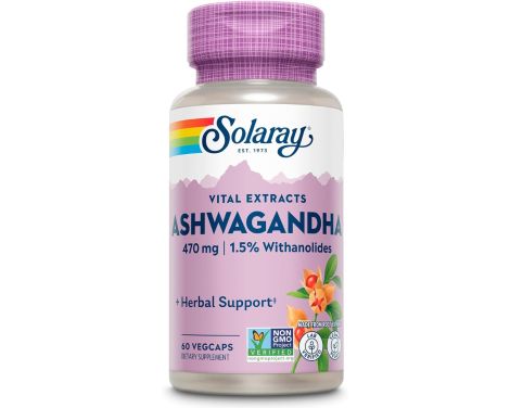 Solaray Ashwagandha  60 Vegcaps