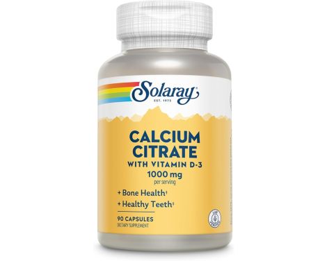 Solaray Calcium Citrate 90 Cápsulas 