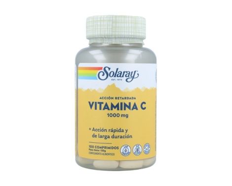 Solaray Vitamina C 1000mg Acción Rápida 100 Comprimidos