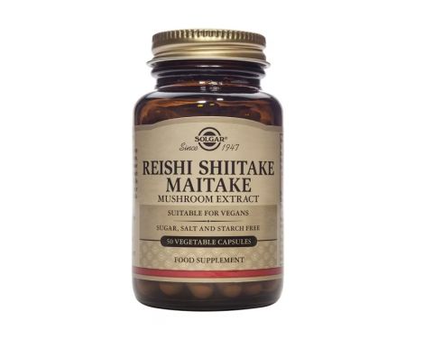 Solgar Reishi Shiitake Maitake Extracto de Hongo 50 Cápsulas Vegetales