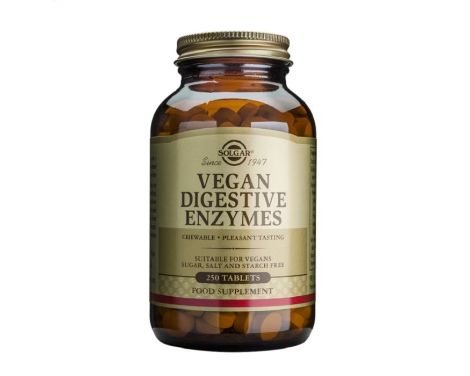 Solgar Vegan Enzimas Digestivas 250 Comprimidos Masticables