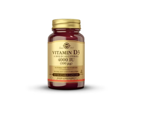 Solgar Vit D3 4000Ui 60 Capsulas Veganas