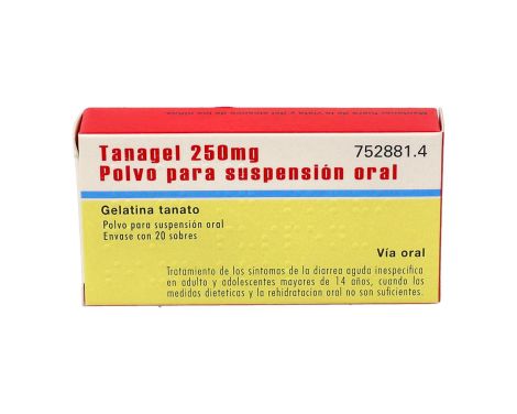 Tanagel 250 Mg 20 Sobres Polvo Para Suspensión Oral