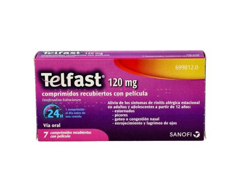 Telfast 120mg 7 Comprimidos Recubiertos