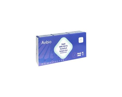 Anbio Test Nasal Combinado Autodiagnóstico Antígenos SARS-COV-2 y Gripe A/B