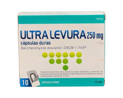 Ultra-Levura 250mg 10 Cápsulas 