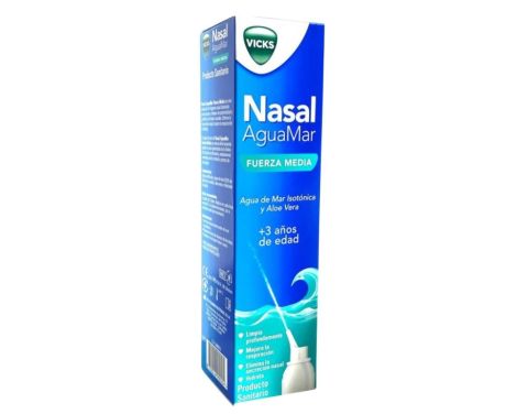 Vicks Nasal Agua de Mar Fuerza Media +3 años 120ml