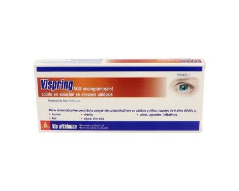 Vispring 500 Microgramos/ml Colirio En Solución 10 Monodosis
