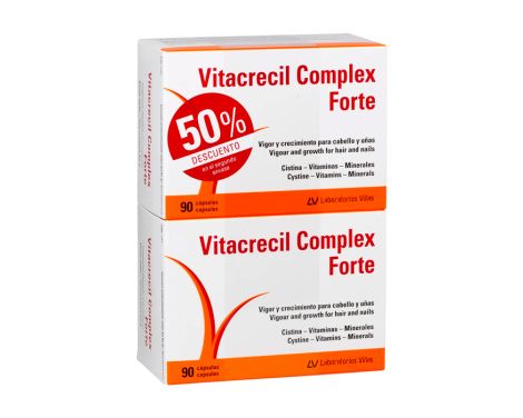 Vitacrecil Complex Forte Duplo 90 +90 Cápsulas 50% 2ª Unidad