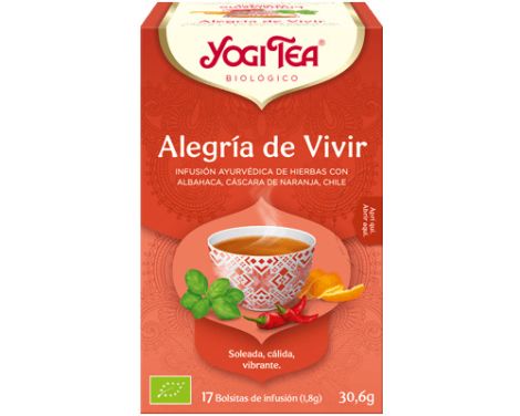 Yogi Tea Bio Alegría de Vivir 17 bolsitas 1.80g