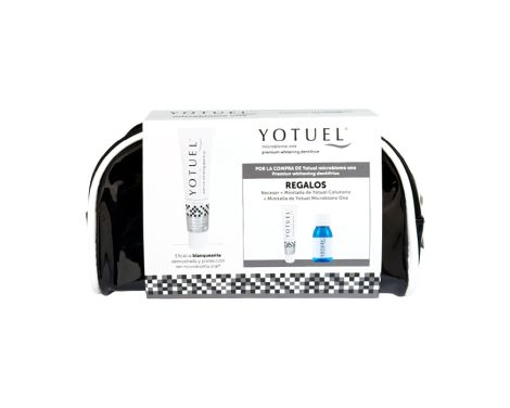 Yotuel One White Microbioma Pasta de Dientes 100g + Neceser + Minitalla Pasta Dentrífica + Minitalla Colutorio