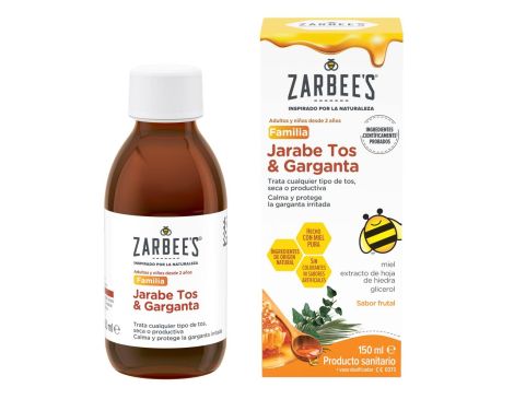 Zarbee's Jarabe Tos & Garganta para toda la Familia 150ml