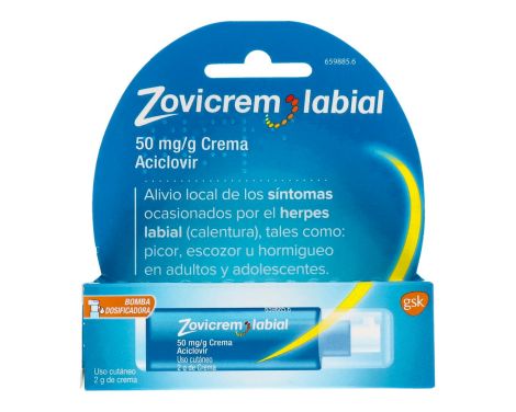 Zovicrem Labial 50 ml/g Crema 1 Tubo 2g