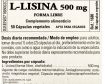 Comprar SOLGAR L-LYSINE 500 MG 50 CAP